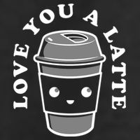 Love You A Latte Golf Towel