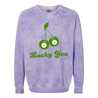 Lucky You Baby 8 Ball Cherry Baby Colorblast Crewneck Sweatshirt