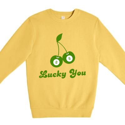 Lucky You Baby 8 Ball Cherry Baby Premium Crewneck Sweatshirt