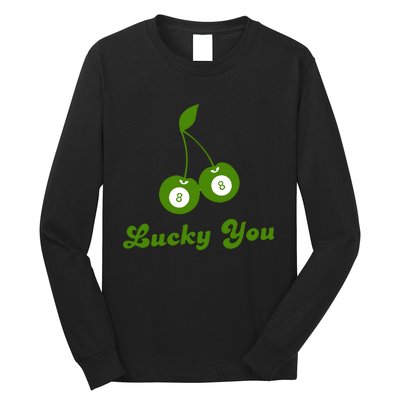 Lucky You Baby 8 Ball Cherry Baby Long Sleeve Shirt