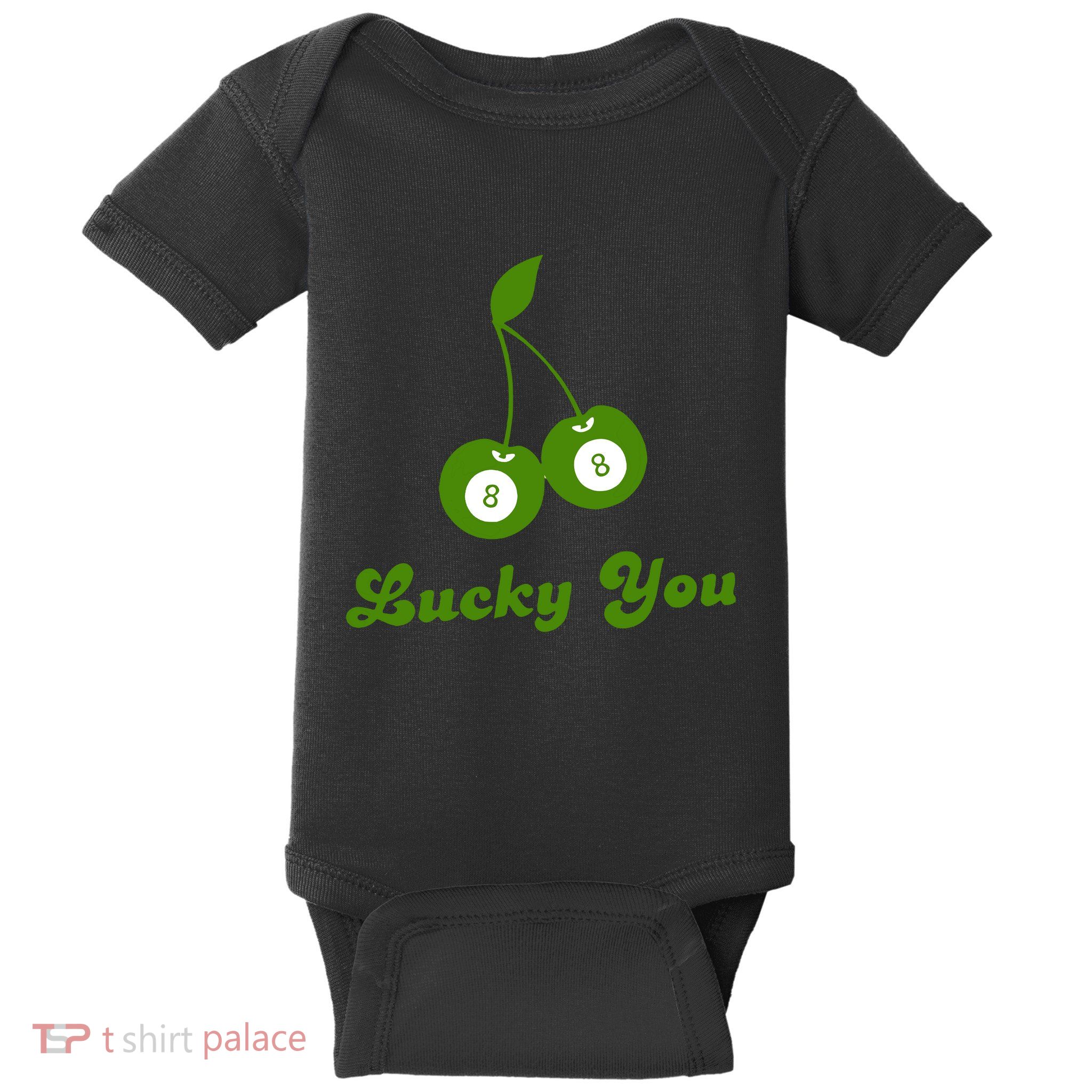 Lucky You Baby 8 Ball Cherry Baby Baby Bodysuit