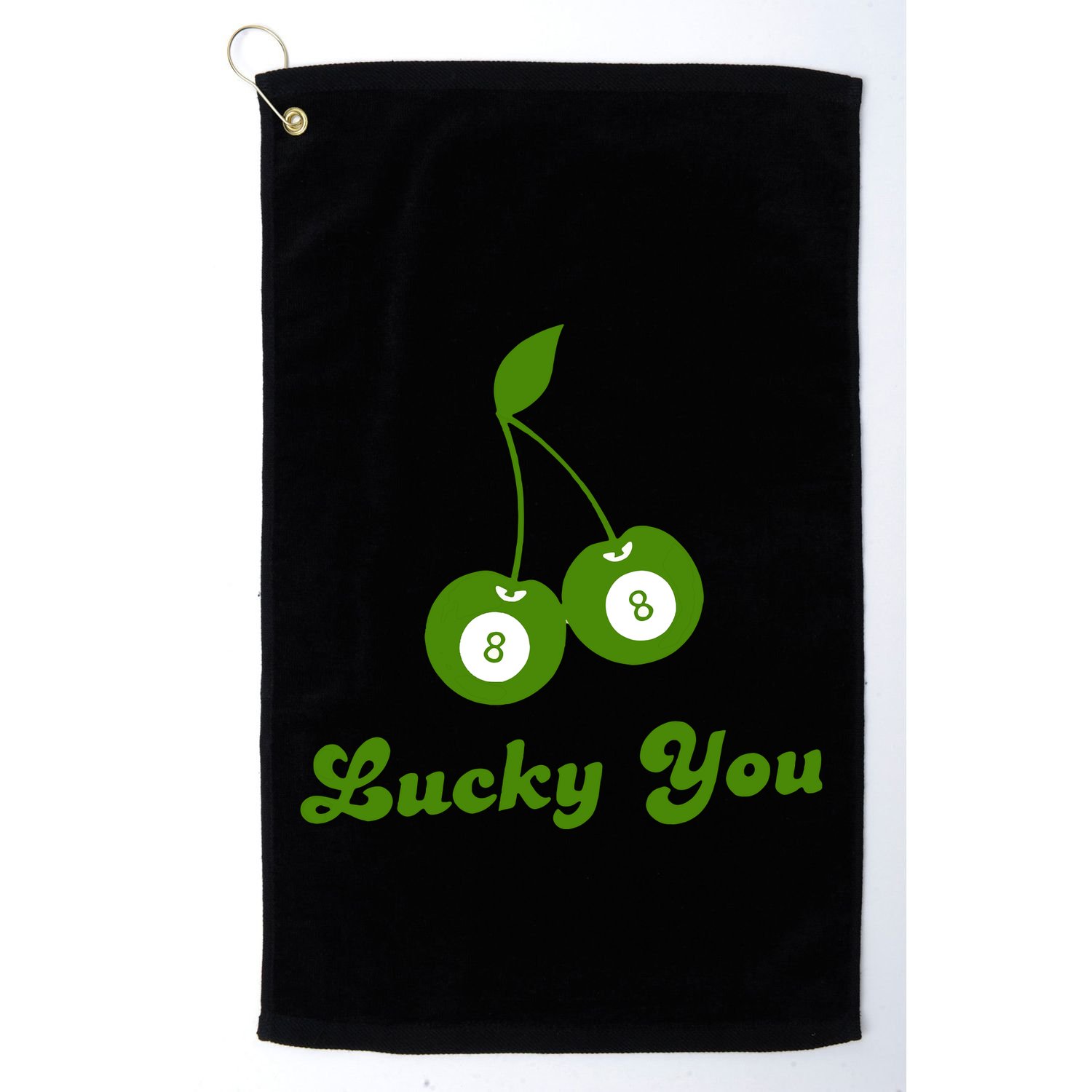 Lucky You Baby 8 Ball Cherry Baby Golf Towel