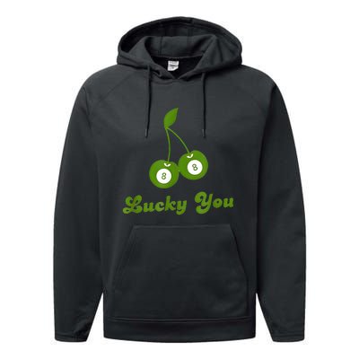 Lucky You Baby 8 Ball Cherry Baby Performance Fleece Hoodie