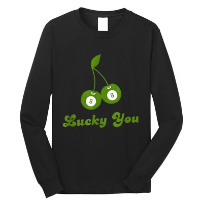 Lucky You Baby 8 Ball Cherry Baby Long Sleeve Shirt