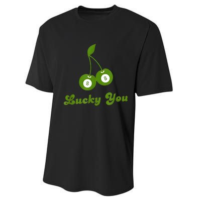 Lucky You Baby 8 Ball Cherry Baby Performance Sprint T-Shirt