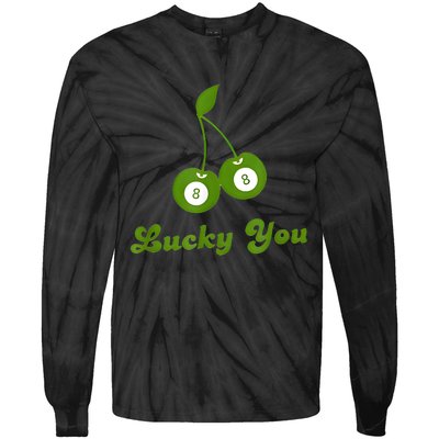 Lucky You Baby 8 Ball Cherry Baby Tie-Dye Long Sleeve Shirt