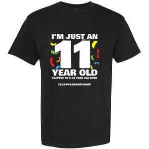 Leap Year Birthday 44th Birthday Party Leap Day Birthday Garment-Dyed Heavyweight T-Shirt