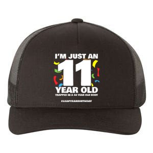 Leap Year Birthday 44th Birthday Party Leap Day Birthday Yupoong Adult 5-Panel Trucker Hat