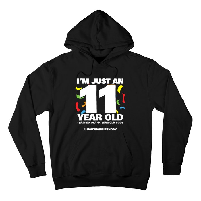 Leap Year Birthday 44th Birthday Party Leap Day Birthday Hoodie