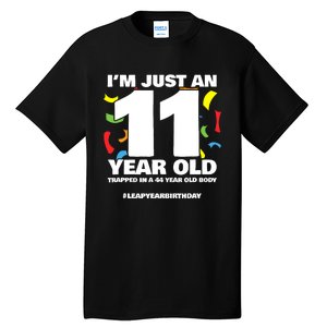 Leap Year Birthday 44th Birthday Party Leap Day Birthday Tall T-Shirt