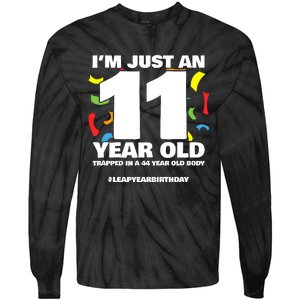 Leap Year Birthday 44th Birthday Party Leap Day Birthday Tie-Dye Long Sleeve Shirt