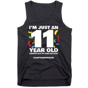 Leap Year Birthday 44th Birthday Party Leap Day Birthday Tank Top