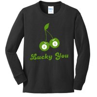 Lucky You Baby 8 Ball Cherry Baby Kids Long Sleeve Shirt