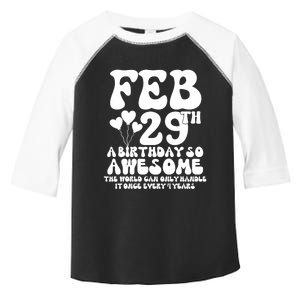 Leap Years Birthday 2024 Quote February 29th Leap Day Toddler Fine Jersey T-Shirt