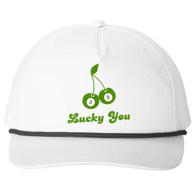 Lucky You Baby 8 Ball Cherry Baby Snapback Five-Panel Rope Hat