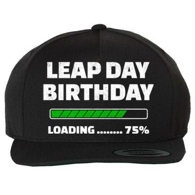 Leap Year Birthday Cool Gift Feb 29th Birthday Cool Gift Leap Day Birthday Great Wool Snapback Cap