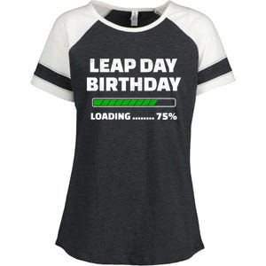 Leap Year Birthday Cool Gift Feb 29th Birthday Cool Gift Leap Day Birthday Great Enza Ladies Jersey Colorblock Tee