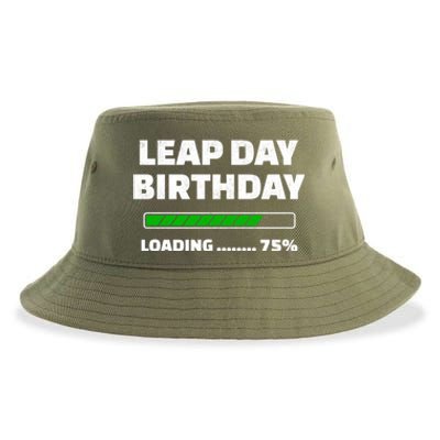 Leap Year Birthday Cool Gift Feb 29th Birthday Cool Gift Leap Day Birthday Great Sustainable Bucket Hat