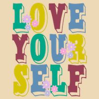 Love Yourself Cute Flower Zip Tote Bag