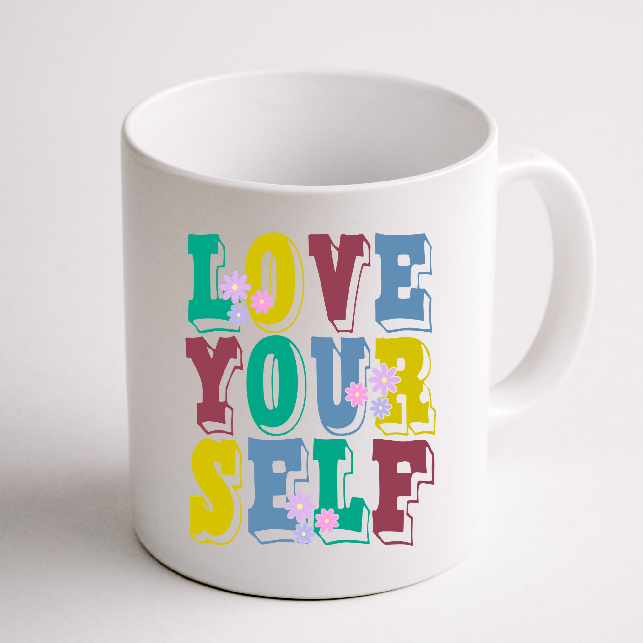 Love Yourself Cute Flower Mug