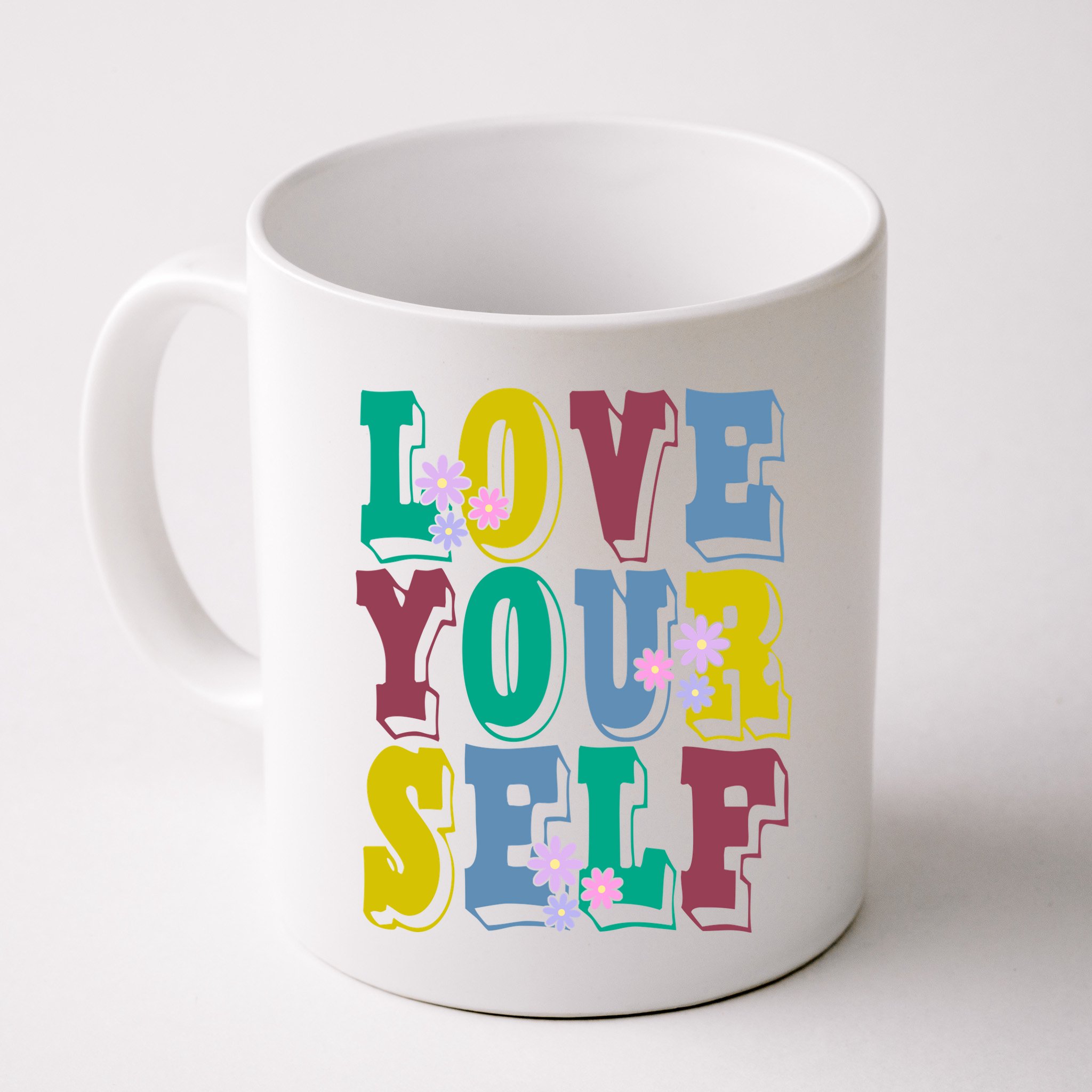 Love Yourself Cute Flower Mug
