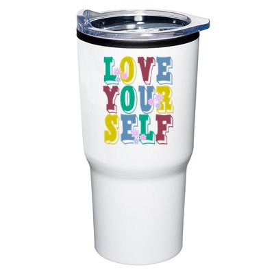 Love Yourself Cute Flower Tumbler
