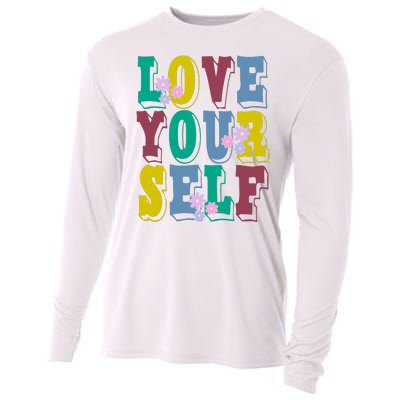 Love Yourself Cute Flower Cooling Performance Long Sleeve Crew