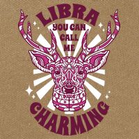 Libra You Can Call Me Charming Cotton Canvas Backpack