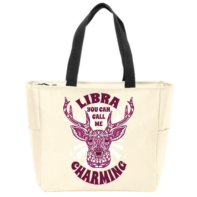 Libra You Can Call Me Charming Zip Tote Bag