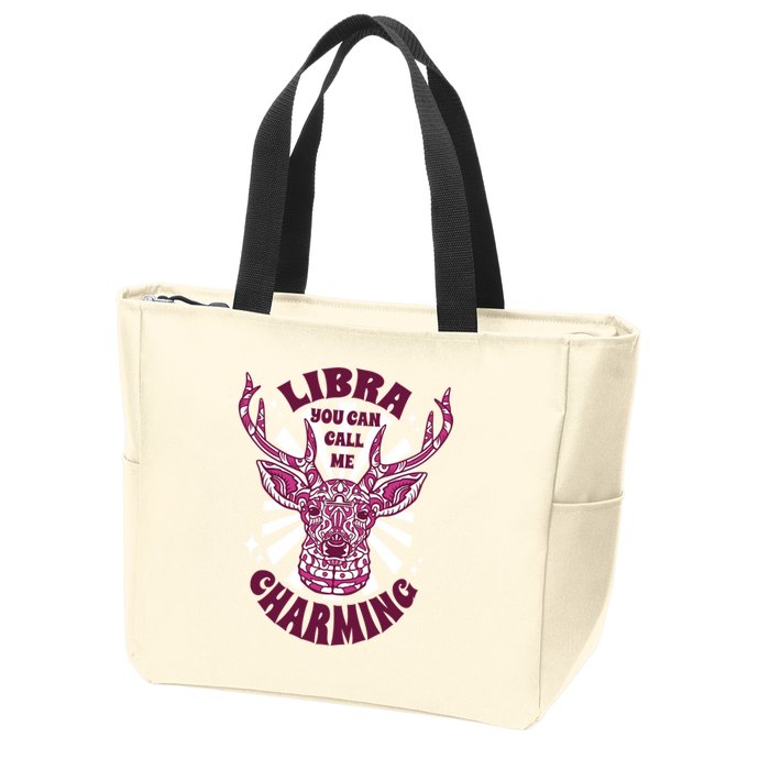 Libra You Can Call Me Charming Zip Tote Bag