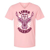 Libra You Can Call Me Charming V-Neck T-Shirt