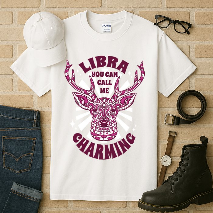 Libra You Can Call Me Charming Tall T-Shirt