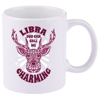 Libra You Can Call Me Charming 11oz C Handle Ceramic Mug