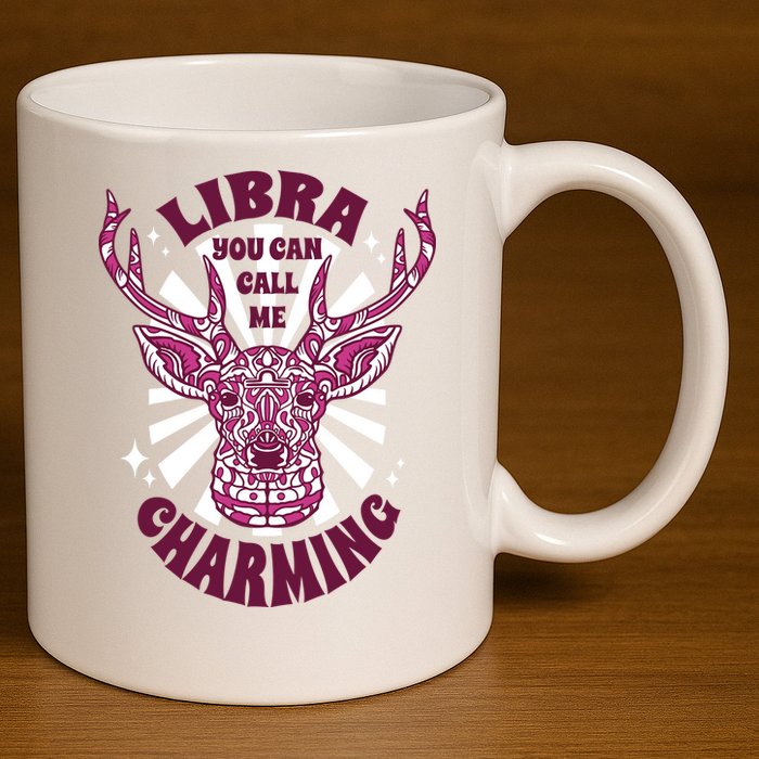 Libra You Can Call Me Charming 11oz C Handle Ceramic Mug