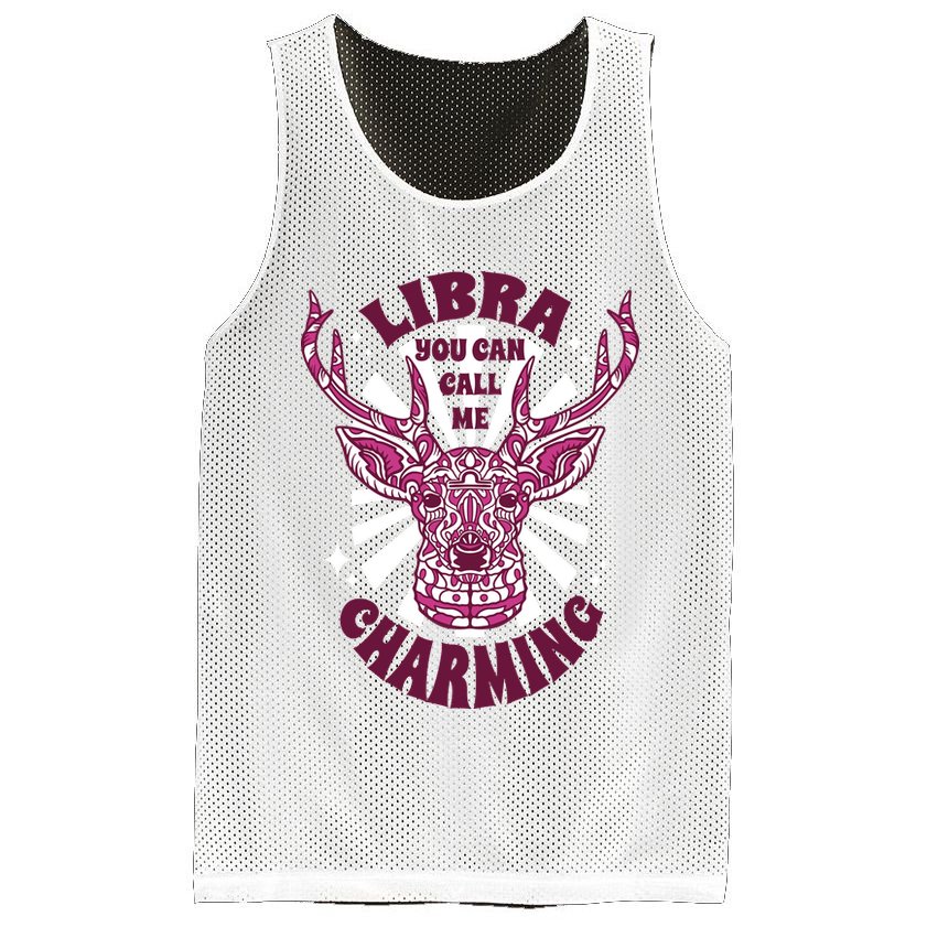 Libra You Can Call Me Charming Mesh Reversible Basketball Jersey Tank