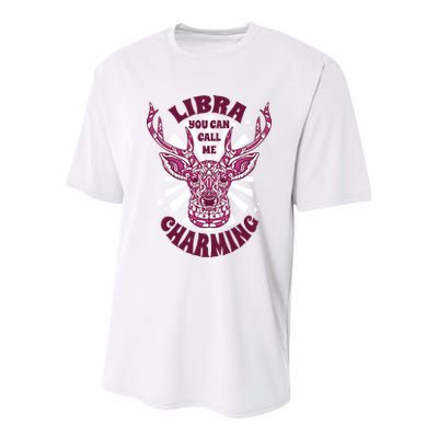 Libra You Can Call Me Charming Youth Performance Sprint T-Shirt