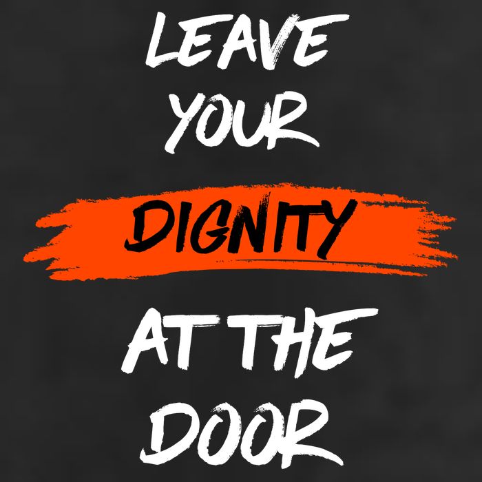 Leave Your Dignity At The Door Adult Drive Performance Visor