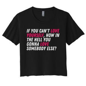 Love Yourself Drag Race Drag Queen Quote Women's Crop Top Tee