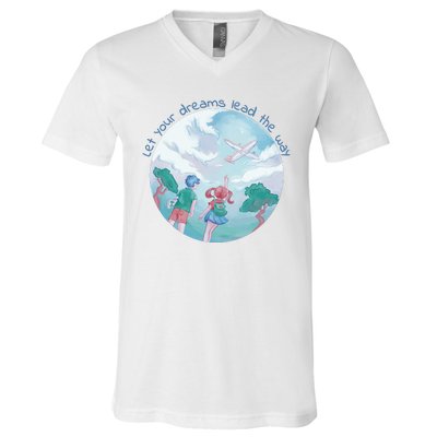 Let Your Dreams Lead The Way Travel V-Neck T-Shirt