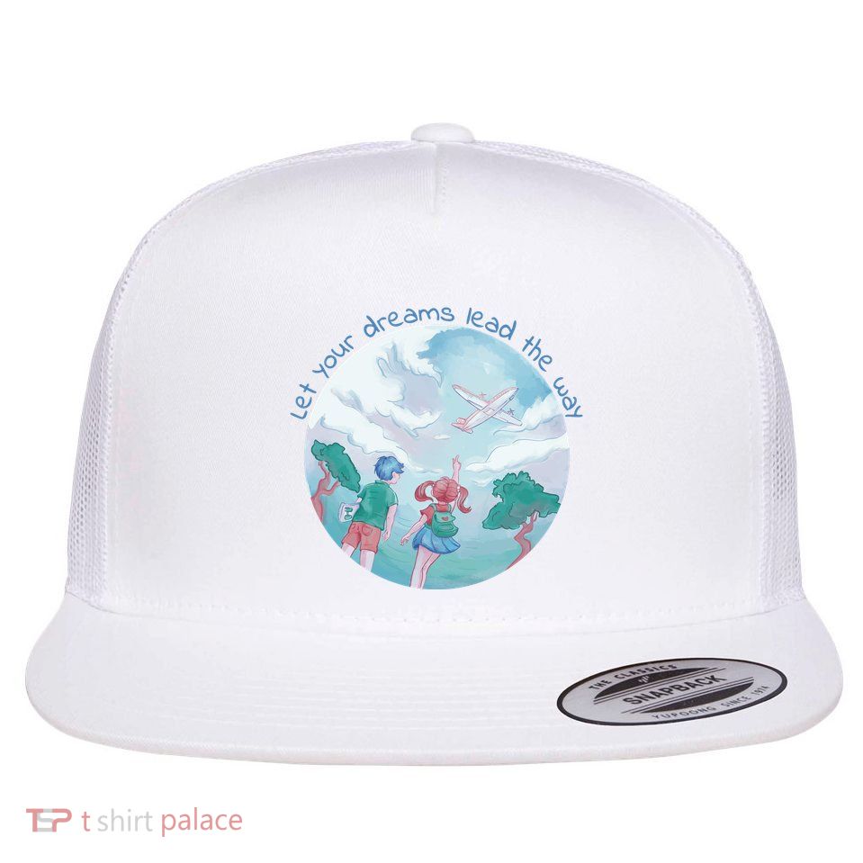 Let Your Dreams Lead The Way Travel Flatbill Hat