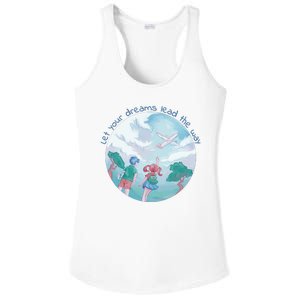 Let Your Dreams Lead The Way Travel Ladies PosiCharge Competitor Racerback Tank