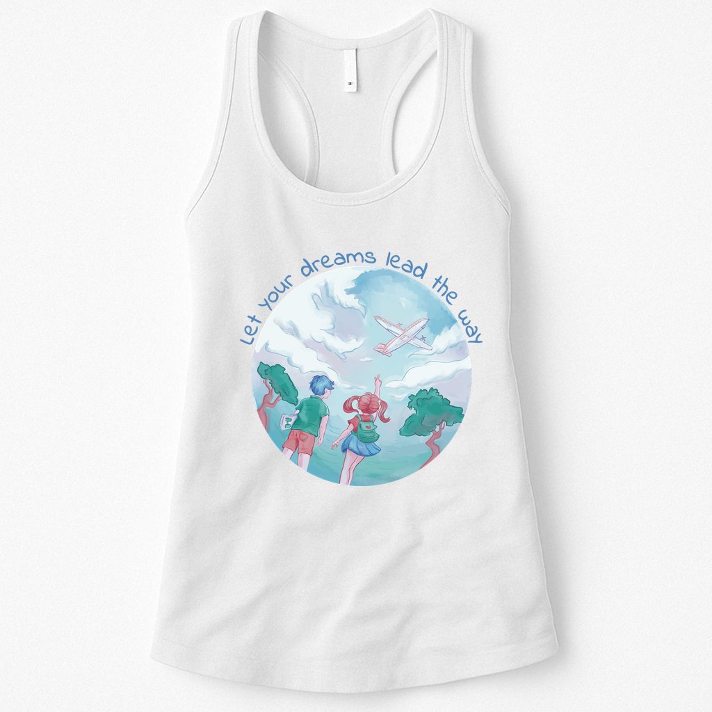 Let Your Dreams Lead The Way Travel Womens Tank Top