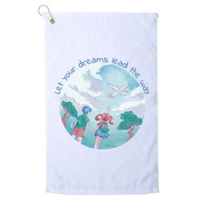Let Your Dreams Lead The Way Travel Golf Towel