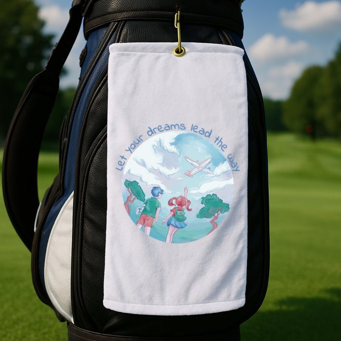 Let Your Dreams Lead The Way Travel Golf Towel