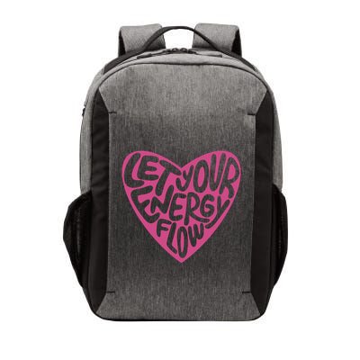 Let Your Energy Flow Heart Quote Vector Backpack