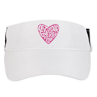 Let Your Energy Flow Heart Quote Adult Drive Performance Visor