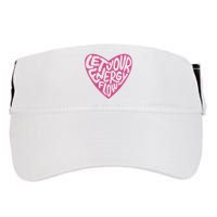 Let Your Energy Flow Heart Quote Adult Drive Performance Visor