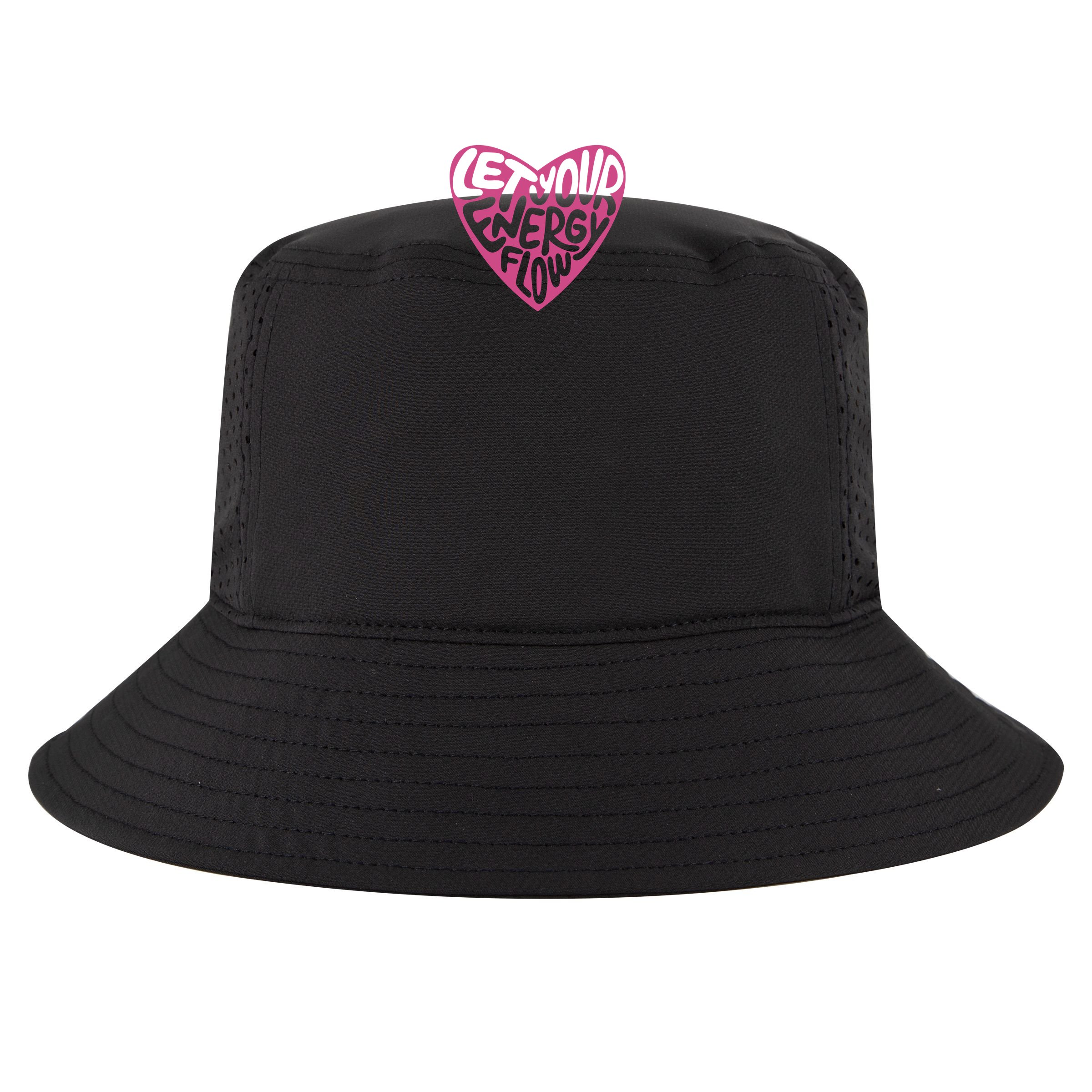 Let Your Energy Flow Heart Quote Bucket Hat