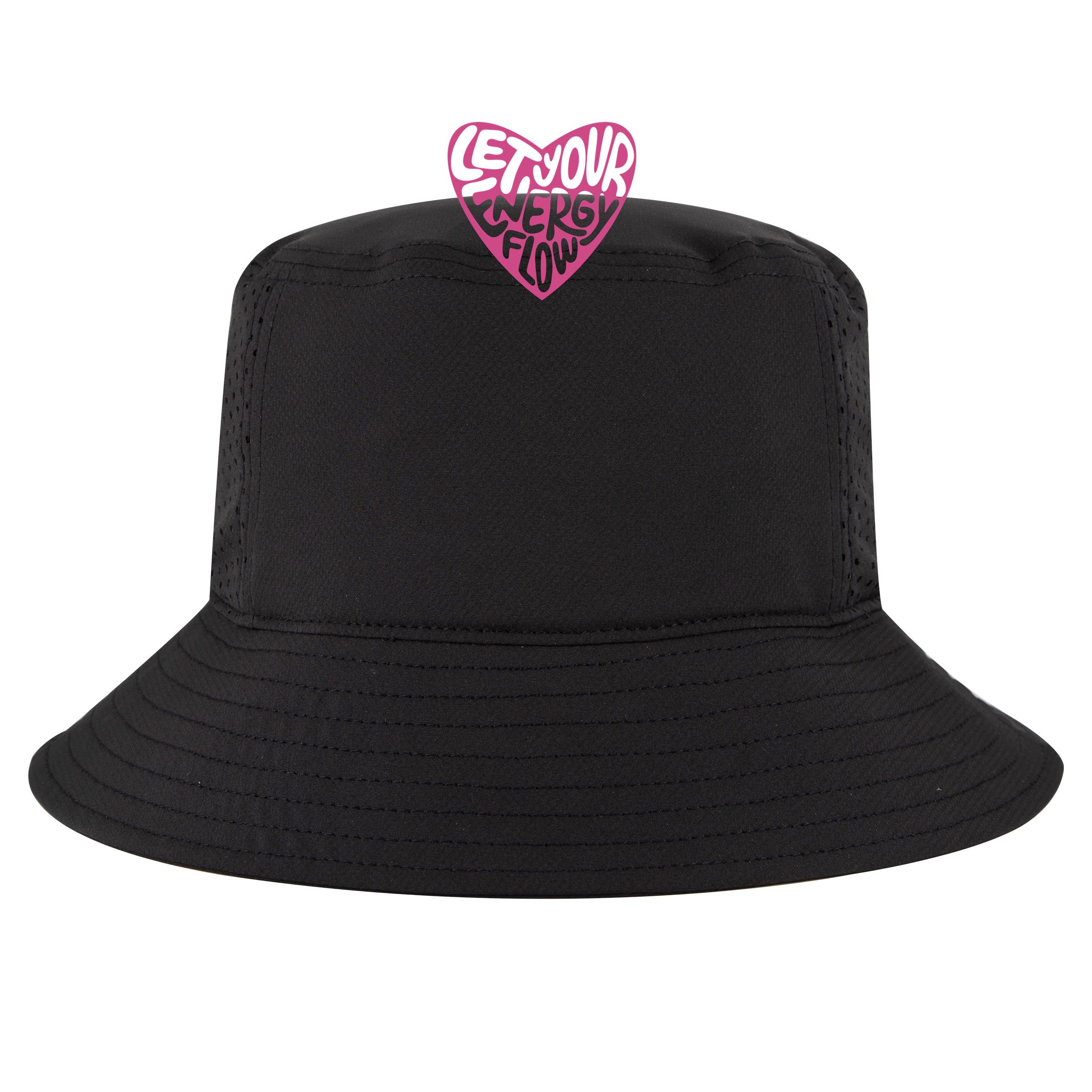 Let Your Energy Flow Heart Quote Bucket Hat