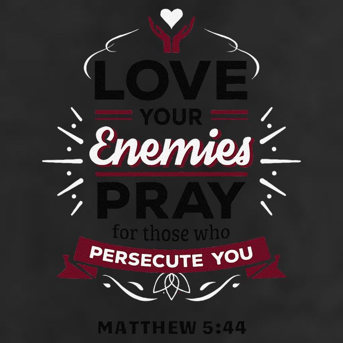 Love Your Enemies Pray For Those Who Persecute You Matthew Golf Towel